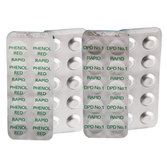 1 30 pastilles DPD1 (Brome) 30 pastilles Phénol Rouge (PH)