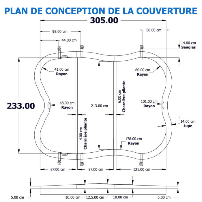Couverture Spa Dimension One Sarena Ba