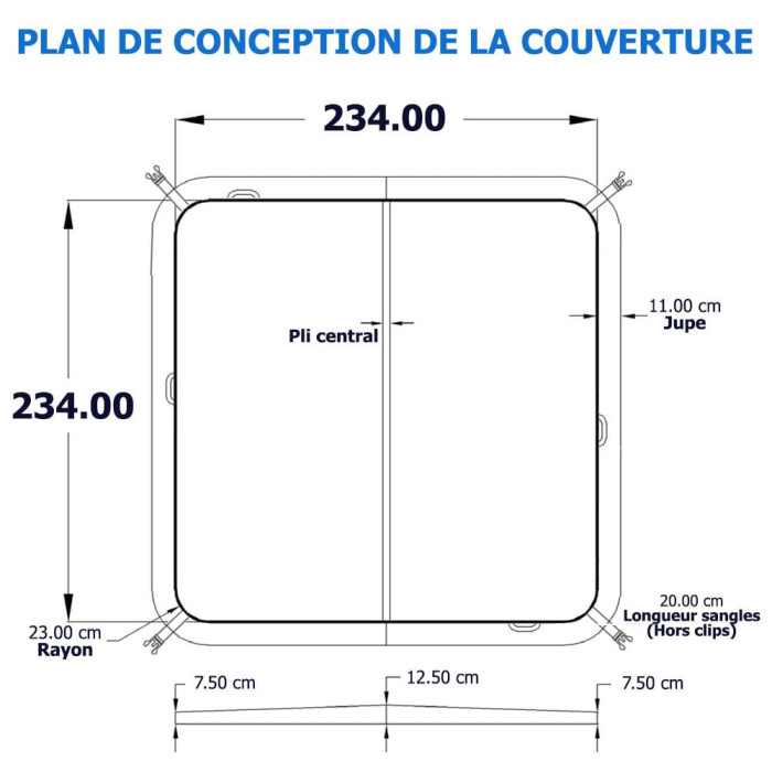 Couverture Spa Dimension One Meridian, Latitude, Venture