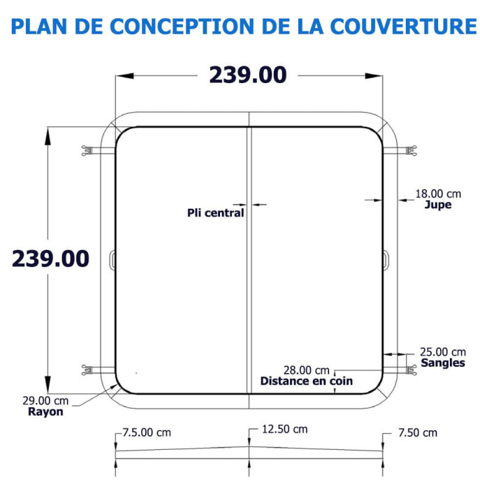 Schéma Couverture Jacuzzi J-380 J-385