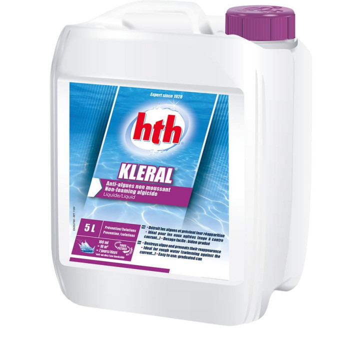 Hth Kleral Anti-algues non moussant 5L pour piscine