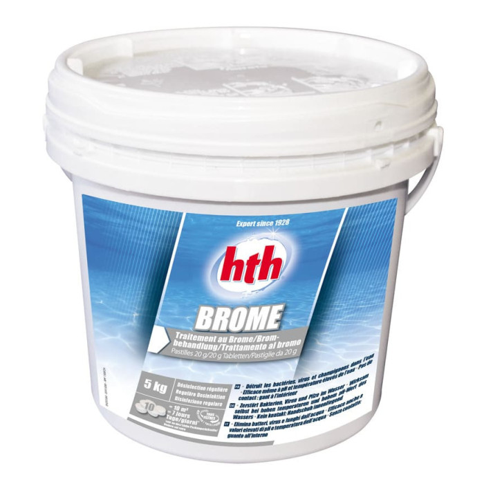 HTH Brome Spa Pastilles 20g - Seau 5Kg