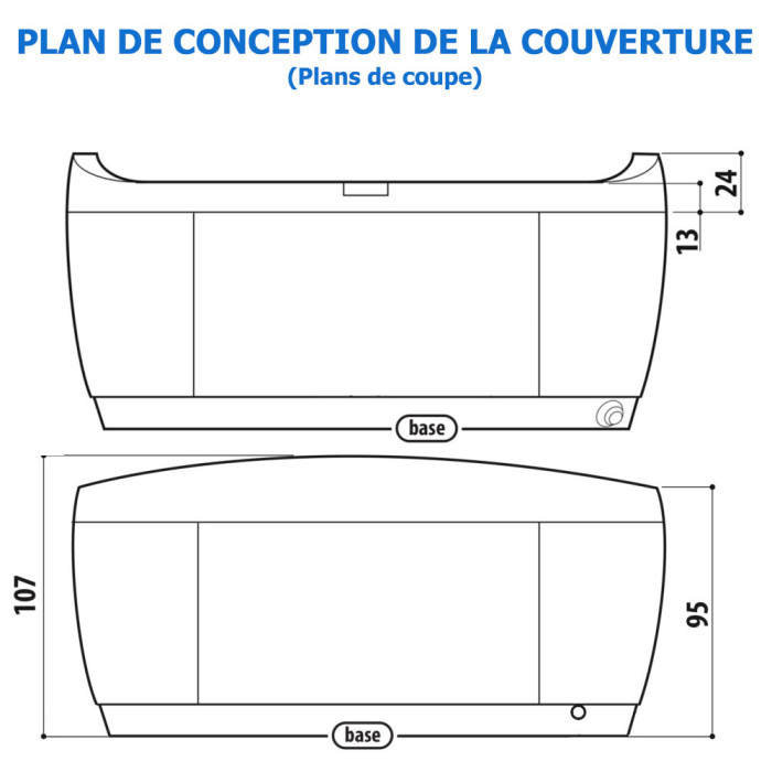 3 Couverture Jacuzzi J-575 / J-585 WeatherShield (Prolast)