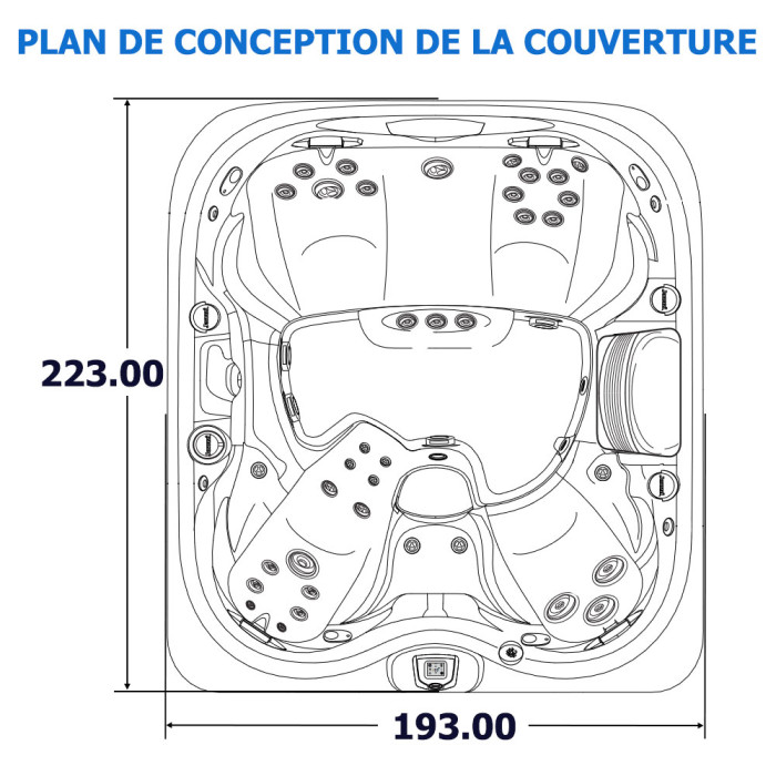 2 Couverture Jacuzzi J-425 WeatherShield (Prolast)