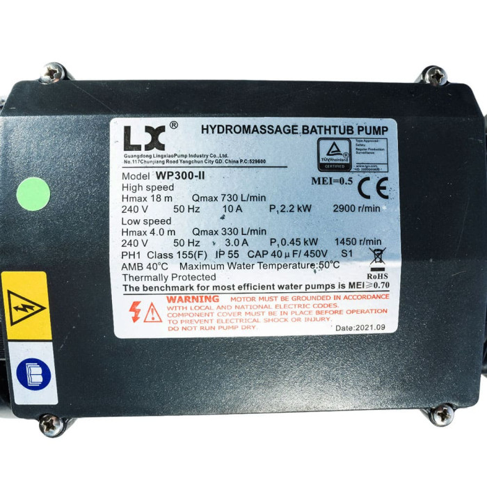 2 Pompe spa Lx WP300-II - 3HP Bi-vitesse