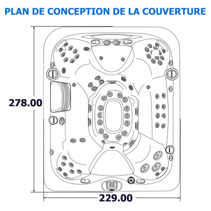 2 Couverture Jacuzzi J-495 WeatherShield (Prolast)