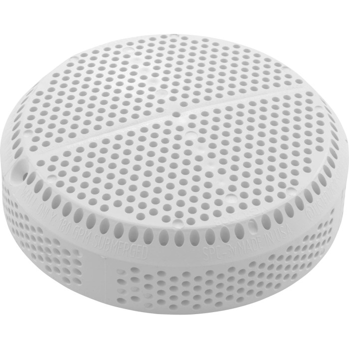 Grille d'aspiration blanche (750 Litres / minute) Waterway