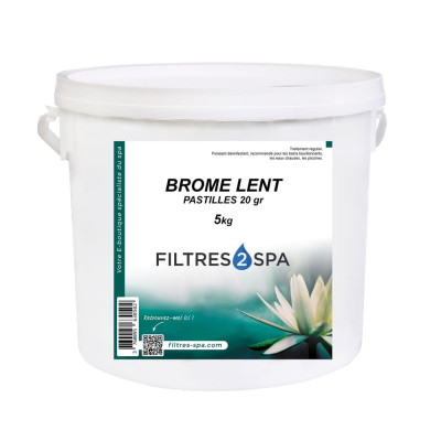 Brome Lent 5kg pour piscine, pastille 20g Océdis