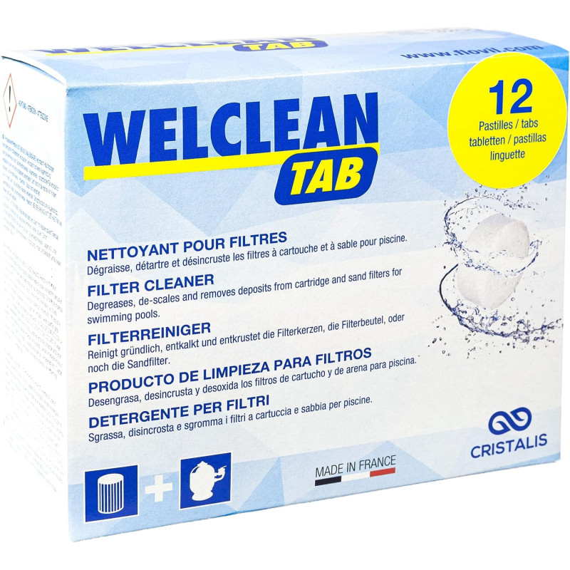 Webclean Tab: Pastilles de nettoyage filtres spa Piscine