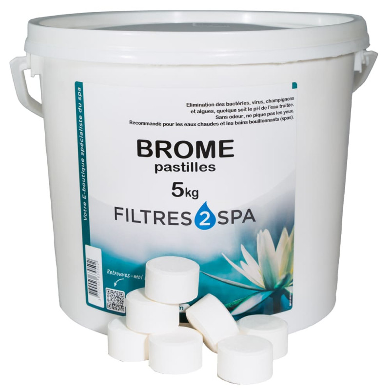 Brome lent pour traitement des piscines et spa, en pastilles de