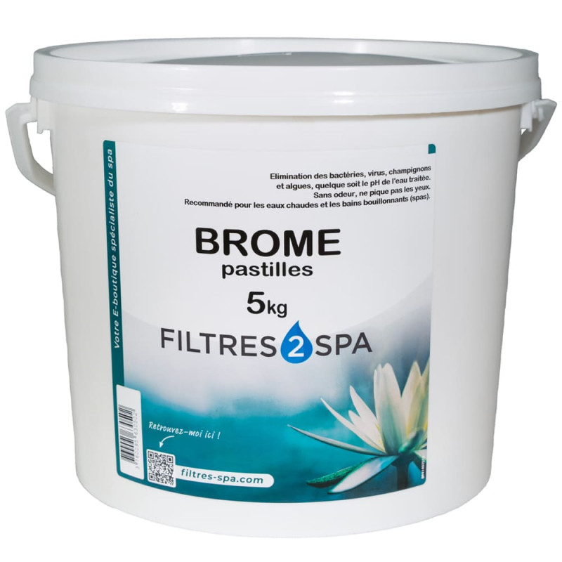 Brome lent pour traitement des piscines et spa, en pastilles de