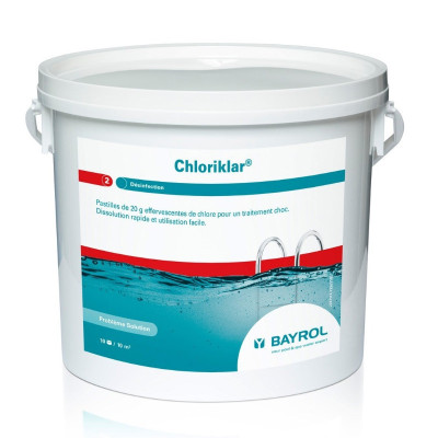1 Chloriklar pastilles de chlore de 20g pour traitement choc 5 kg