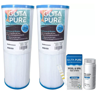 Lot de 2 Filtres RD50 / PRB50-IN / C-4950 / 40506 et bandelettes d'analyses