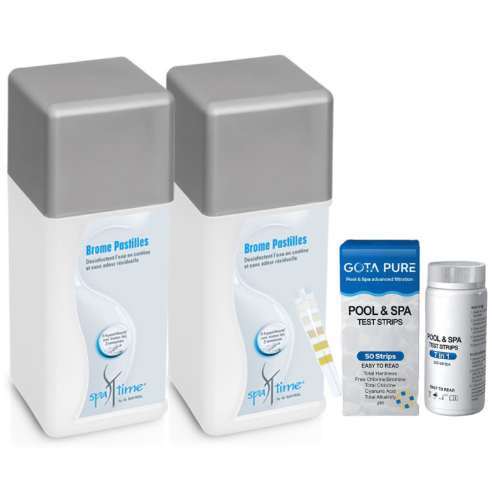 Pack de 2 brome 1 KG Spatime + languettes d'analyse
