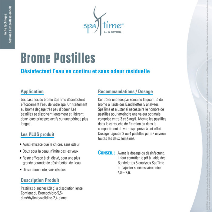 Fiche technique Spatime