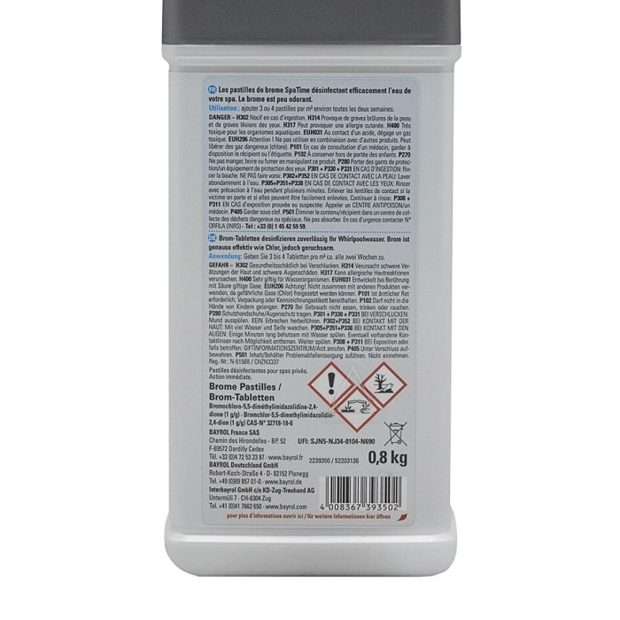 Pack de 2 brome 1 KG Spatime fiche