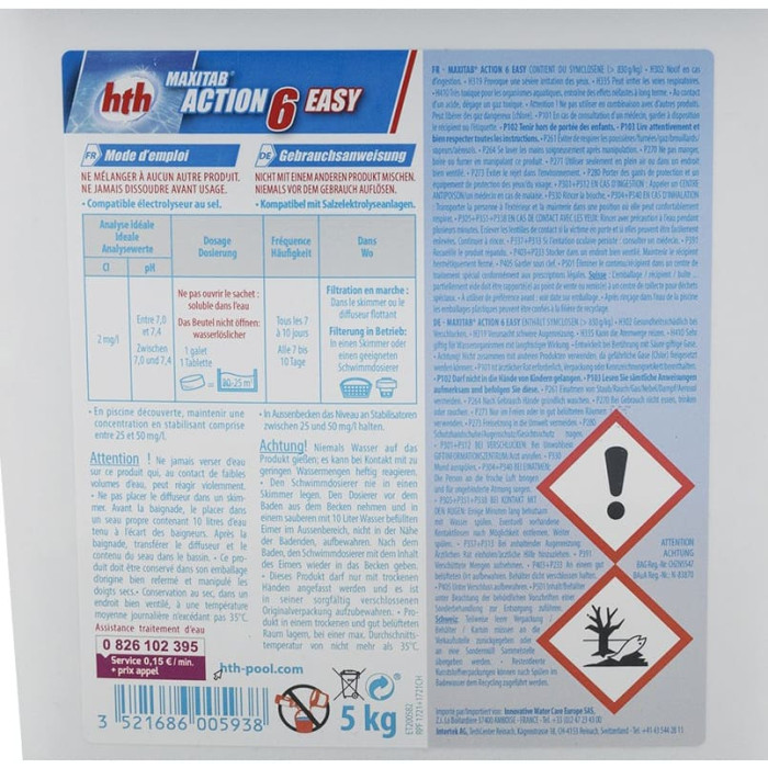 Hth Maxitab Action 6 special Liner 5kg