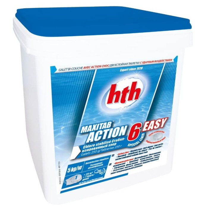 Hth Maxitab Action 6 special Liner 5kg - Galet Bi-couche