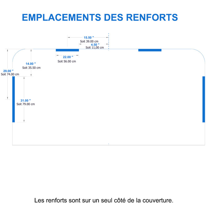 Plan renforts Couverture spa Hotspring Grandee, Landmark et Summit