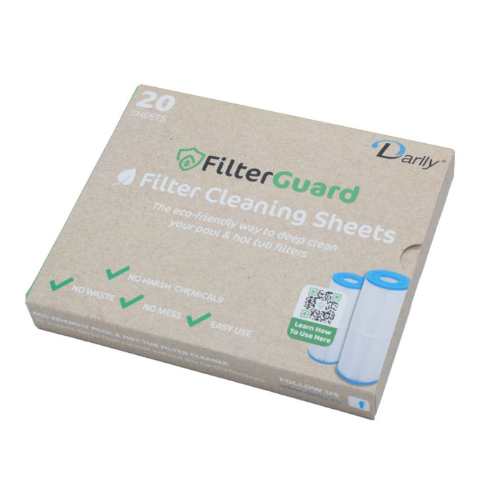 FilterGuard - Lingettes imprégnées pour nettoyage des filtres spa