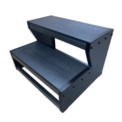 Escalier Spa Design Step - Effet bois et Métal - 2 Marches
