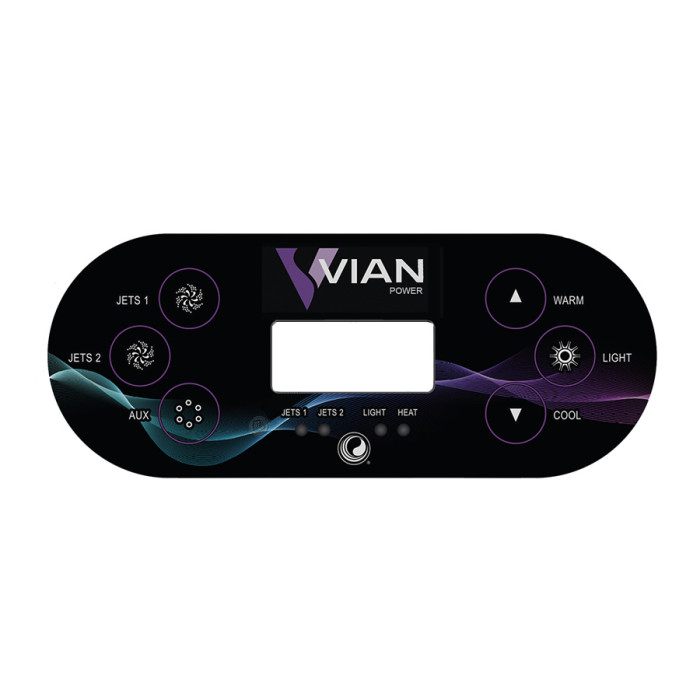 Autocollant clavier Pack Vian Power TP600 - 2 Pompes + Aux