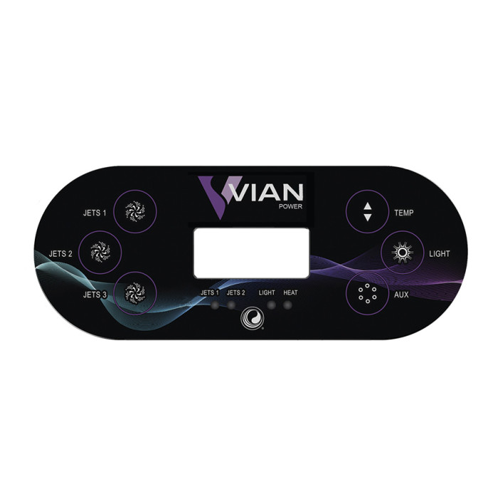 Autocollant clavier Pack Vian Power TP600 - 3 Pompes + Aux