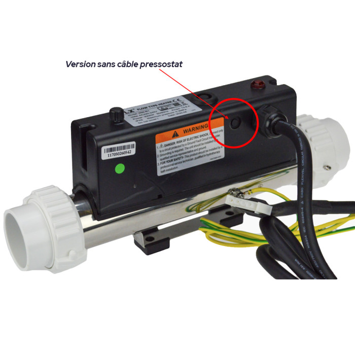 Réchauffeur jacuzzi LX Whirlpool H30-R1 sans câble pressostat