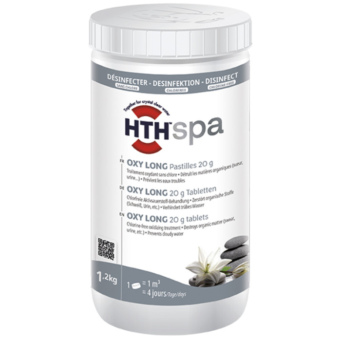 Pastilles Oxygène actif spa Oxytab HTH spa 2