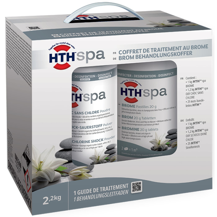 2 Kit traitement au brome spa gonflable HTH SPA