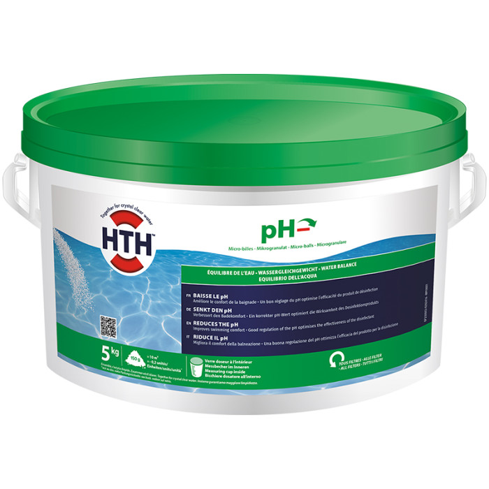 2 Hth pH Moins en microbilles 5kg