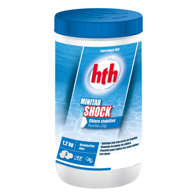 Hth Minitab Shock Chlore stabilise piscine 1,2 kg