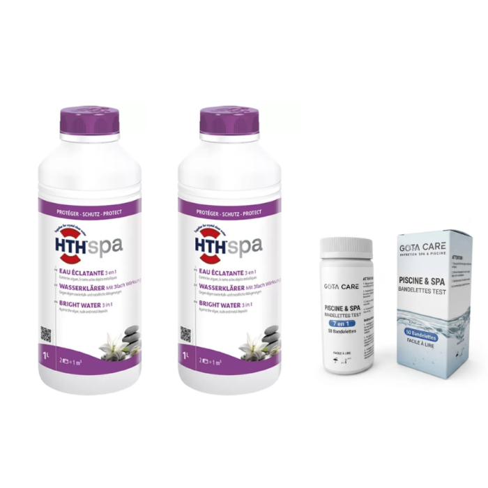 Lot de 2 Hth spa Eau éclatante 3 en 1