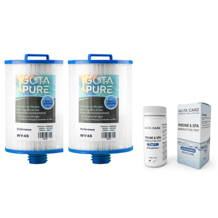 Lot de 2 Filtres PWW50 / 6CH-940 / 60401 / WY45 et bandelettes d'analyses