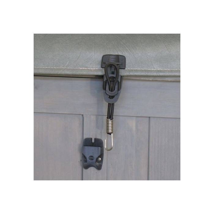 4 EasyKlip : Attaches Clips pour bache et housse spa