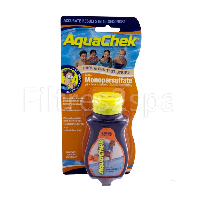 3 Aquachek Monopersulfate - Analyse de loxygène actif