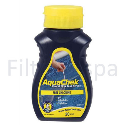 1 Aquachek jaune - chlore libre