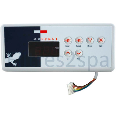 1 Clavier de commande Gecko TSC-35, 6 boutons (2 pompes)