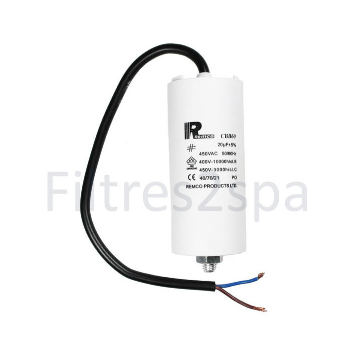 1 Condensateur à fil 40 µF pour pompe