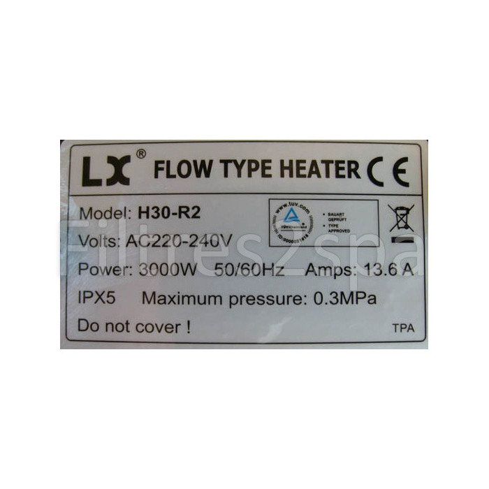 4 réchauffeur pour spa Lx H30-R2