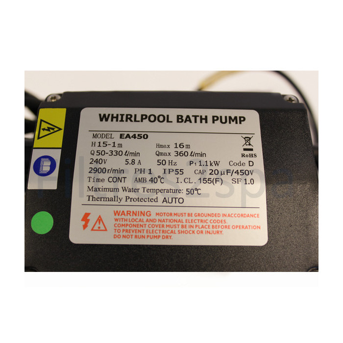 2 Pompe Lx EA450 pour spa
