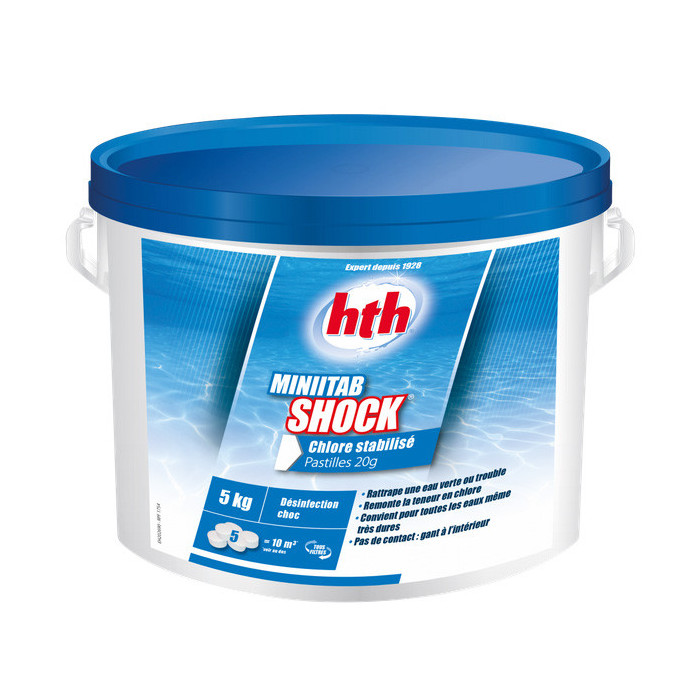 1 Hth Minitab Shock Chlore stabilis? piscine 5kg