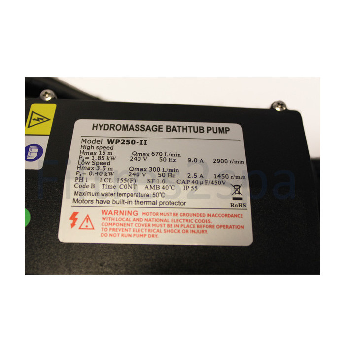 2 Pompe spa Lx WP250 - 2.5HP Bi-vitesse