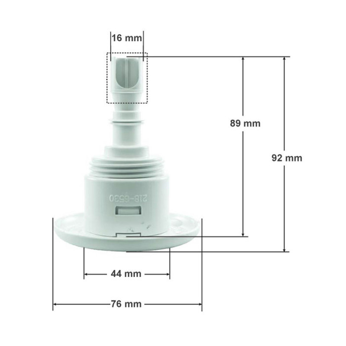 Jet Mini Storm waterway gris et inox à visser pour spa jacuzzi 5