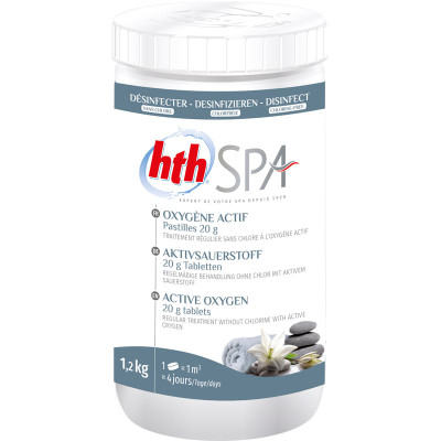Pastilles Oxygène actif spa Oxytab HTH spa