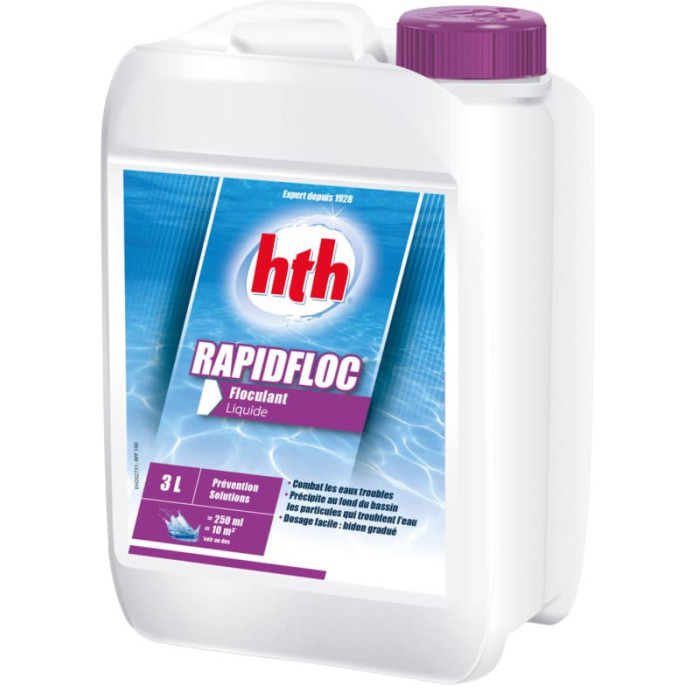 HTH RapidFloc : Floculant piscine liquide 3L