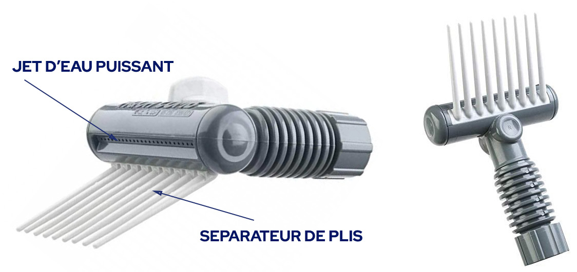 Irisfr - Brosse de Nettoyage de Filtre pour Piscine, Nettoyeur De Cartouche  Filtrante De Piscine avec 10 Trous de Pulvérisation pour Filtre de Source