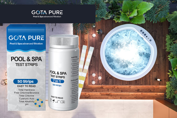 Bandelettes pour tester l'eau du spa ou de la piscine 7 en 1