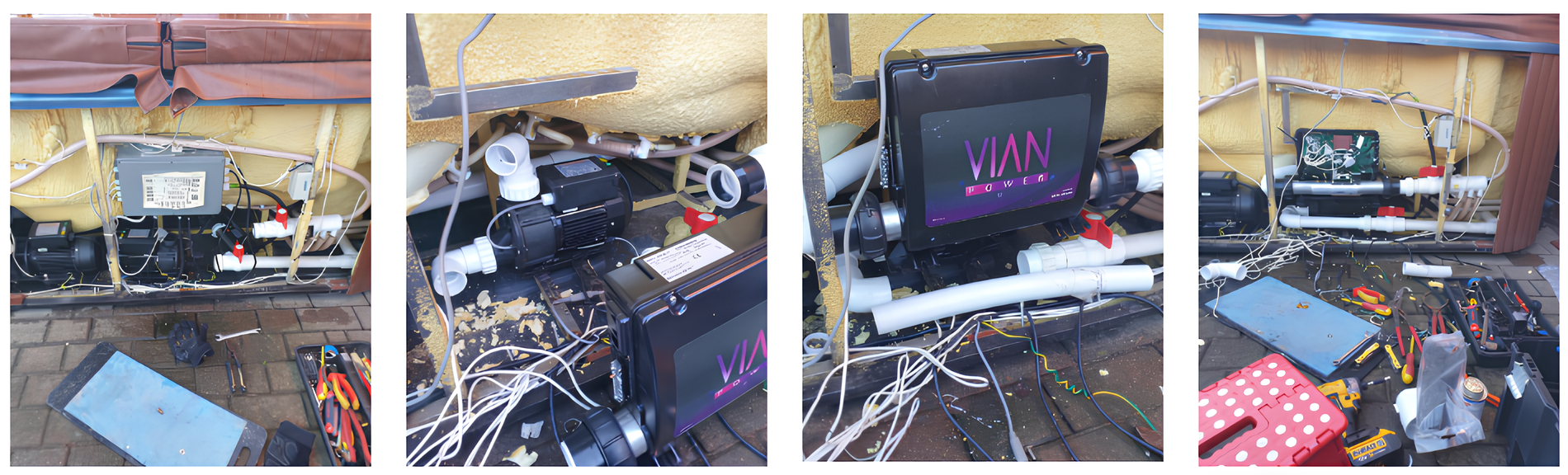 Exemple d'une installation de systèmes de contrôle Vian Power