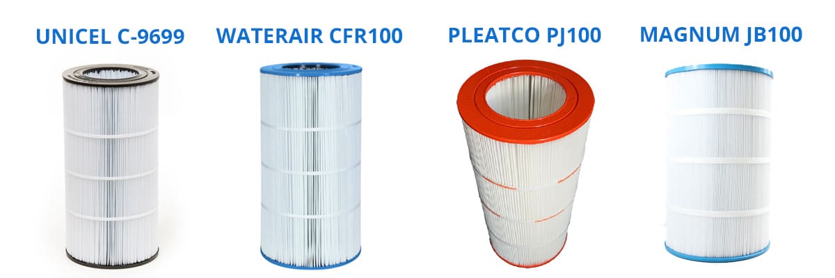 Cartouche filtre jacuzzi CFR100 Waterair Pleatco PJ100 Unicel C9699